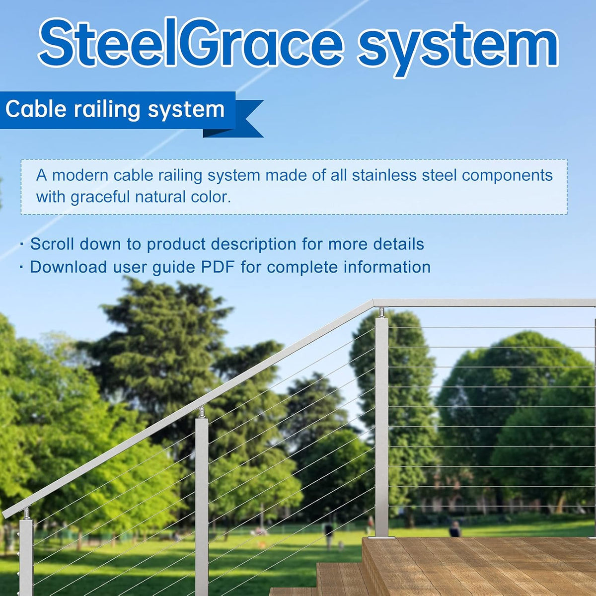 Stainless Steel Brushed Pre-Drilled Posts B6335