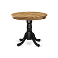 Antique 36 inch Round Acacia Wood Dining Table H12370