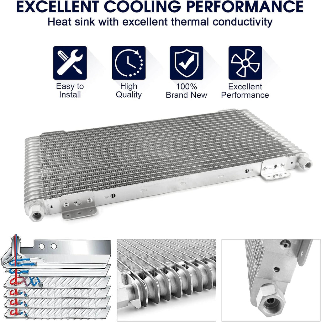 Transmission Oil Cooler Kit with Mounting Hardware V912
