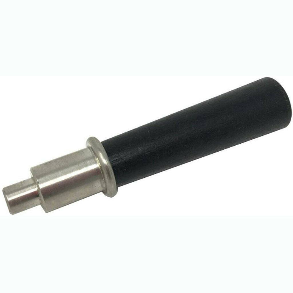 Black Wood Handle Assembly with Brushed Nickel Nub S77577