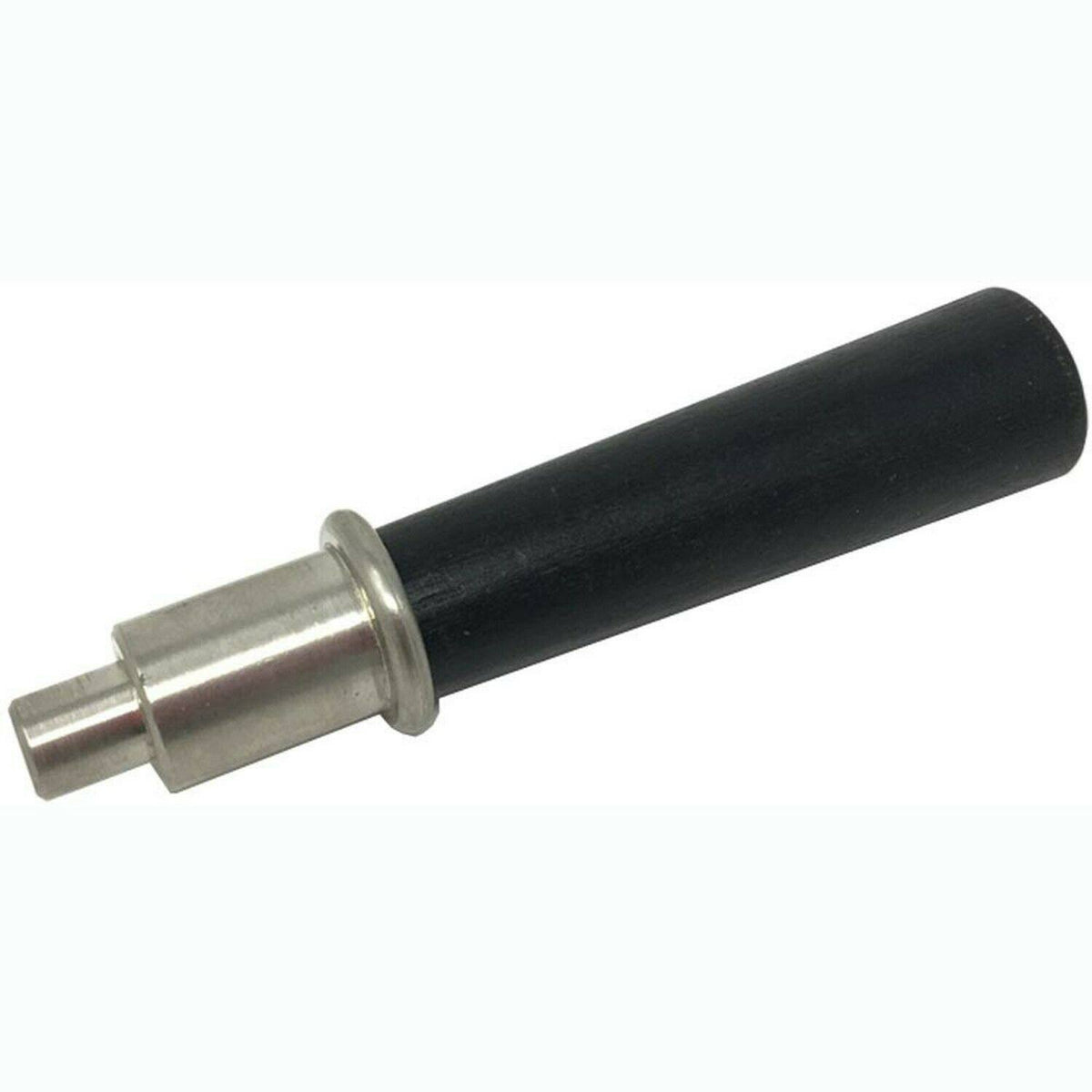 Black Wood Handle Assembly with Brushed Nickel Nub S77577