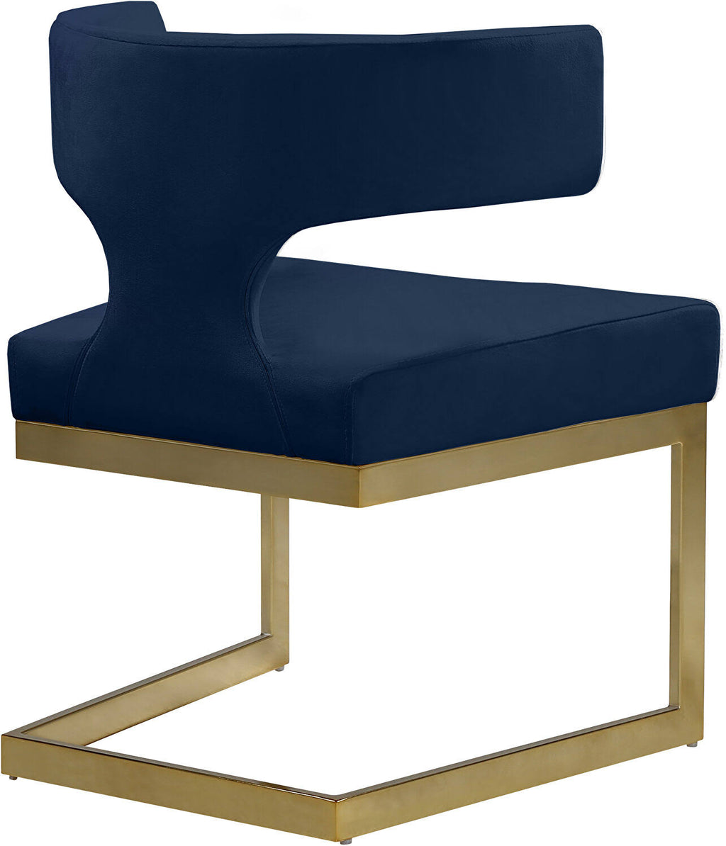 Navy Velvet Dining Chair E5458