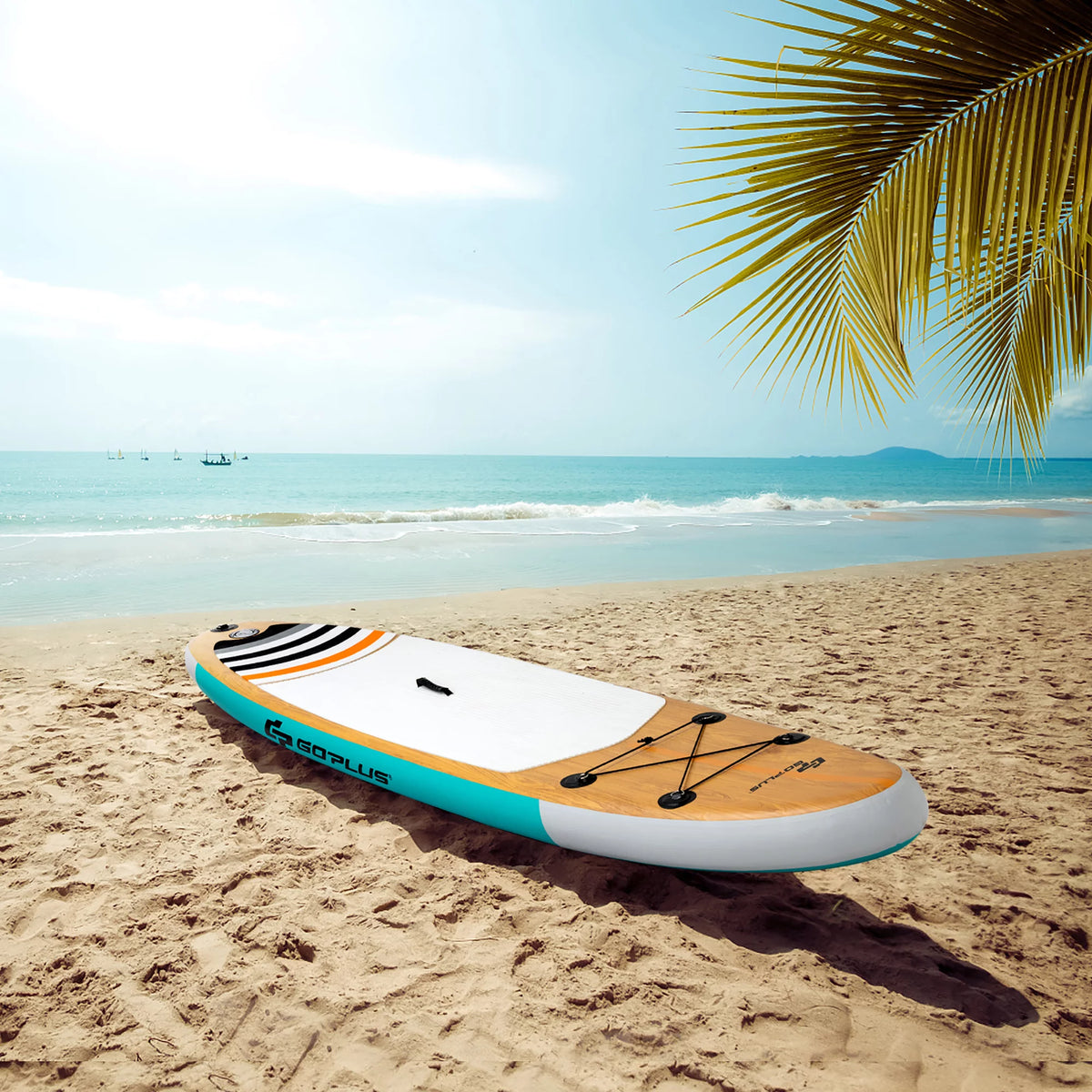 11' Inflatable Stand Up Paddle Board with Bag Paddle Pump K6068