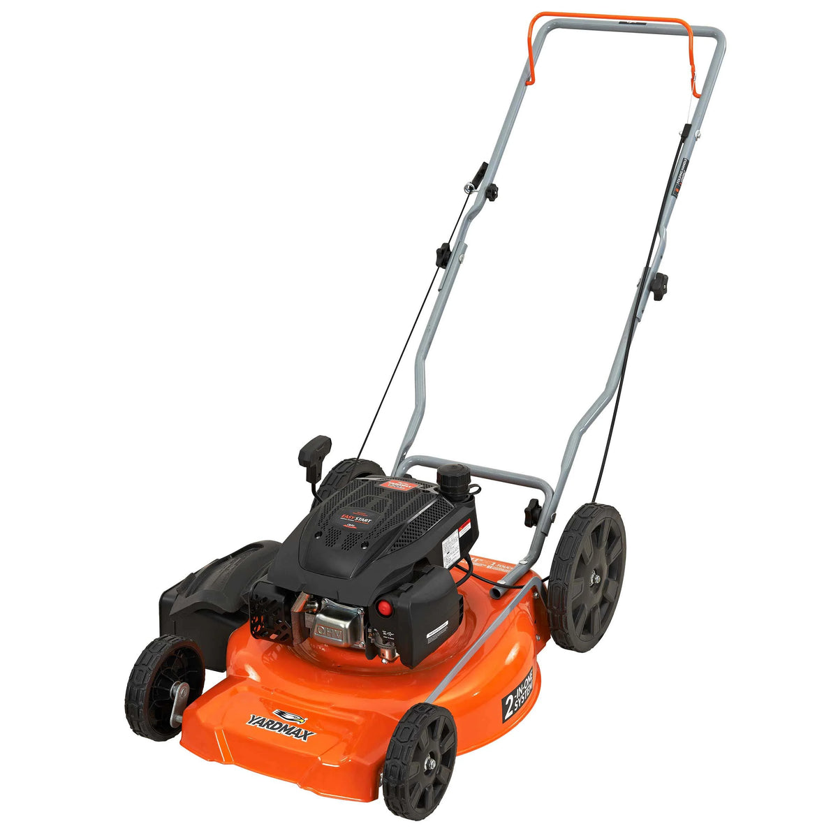 21 in. 170cc 2-in-1 Gas Walk Behind Push Lawn Mower with High Rear Wheels U8955