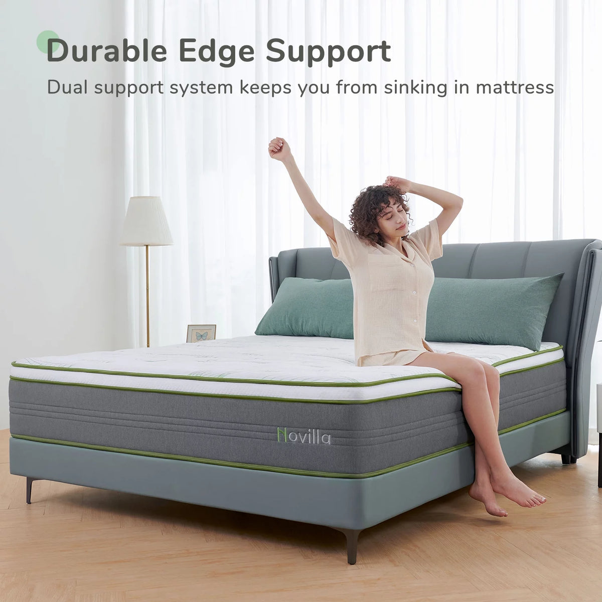 10" Memory Foam Pocket Spring Hybrid Mattress California King Size J90273