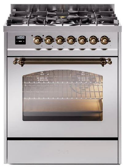 30 Dual Fuel Propane Gas Range in Stainless Steel J185