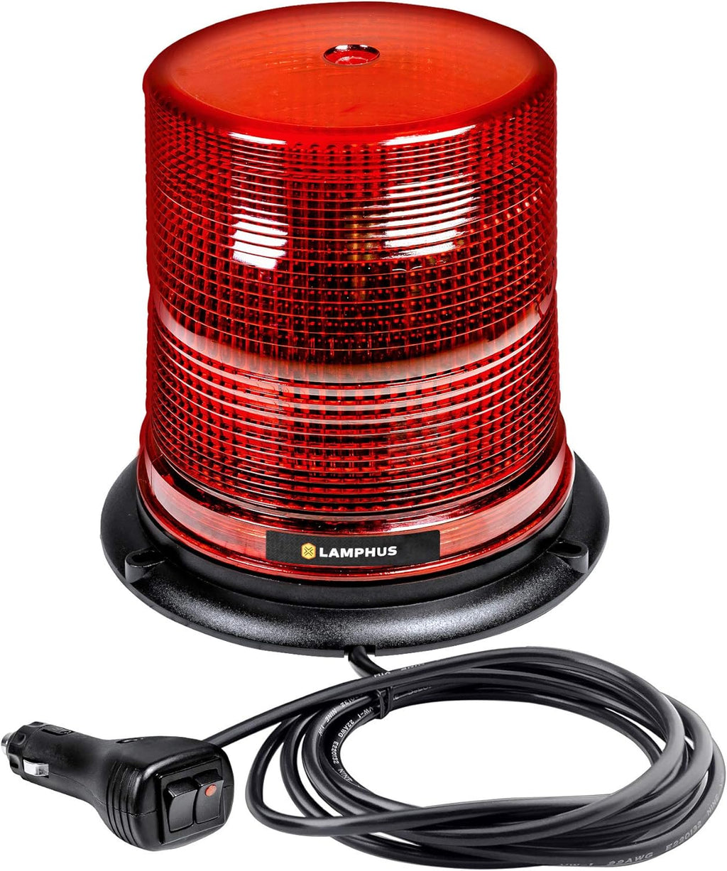 5" 12W White LED Strobe Warning Beacon Light, Pack of 2 U866558