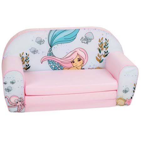 Toddler Couch 2 in 1 Flip Open Foam Double Sofa Y3854