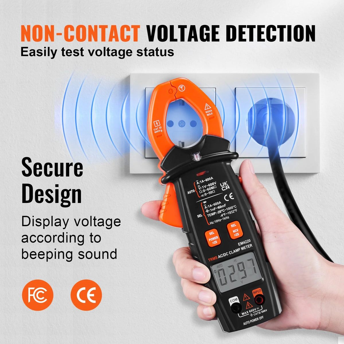 6000 Counts True RMS Digital Clamp Meter N858408