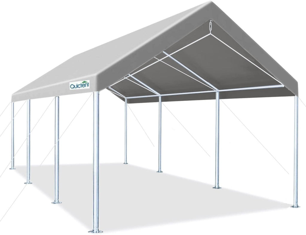 10’x20’ Galvanized Car Canopy Shelter with 4 Reinforced Steel Cables A730