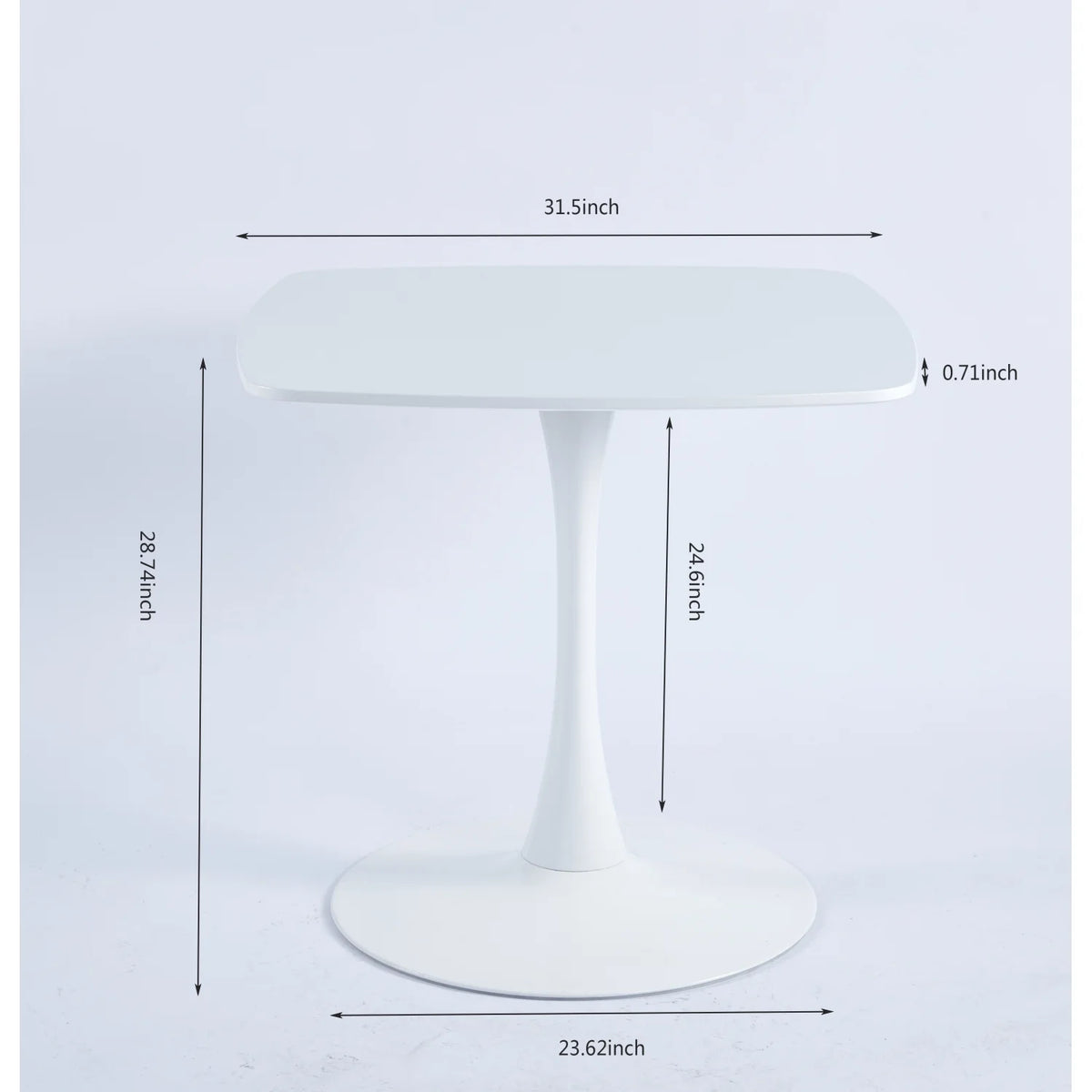 Square 5-Piece Dining Table Set with 4 Chairs F819753