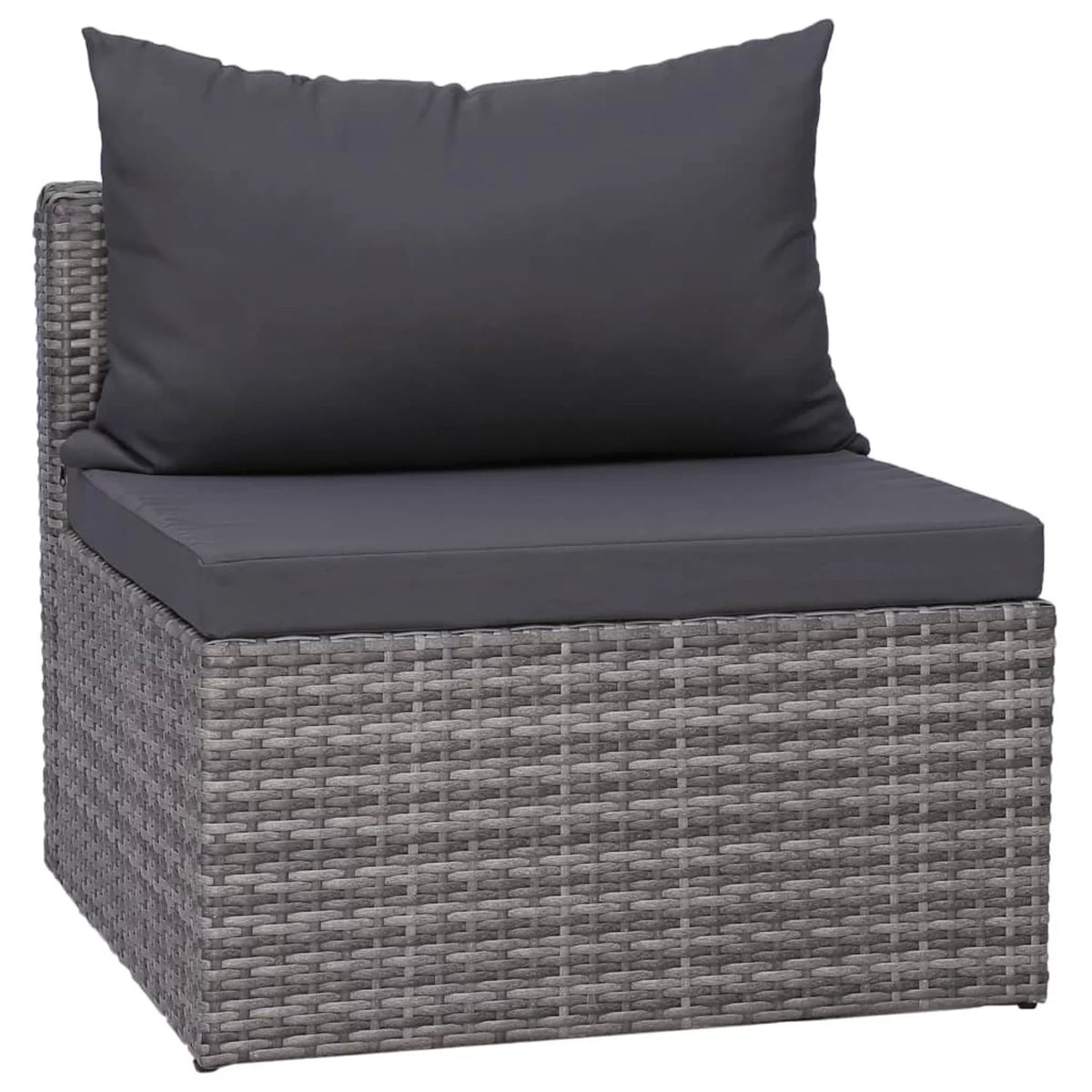 5 Piece Poly Rattan Patio Sofa Set with Cushions J50329