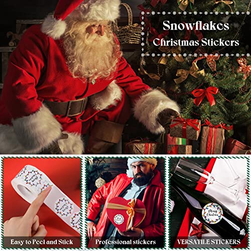 1000 Pcs 1.5 Inch Christmas Stickers (Black) T16346