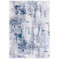 Grey/Light Blue Distressed Marble Area Rug R2169