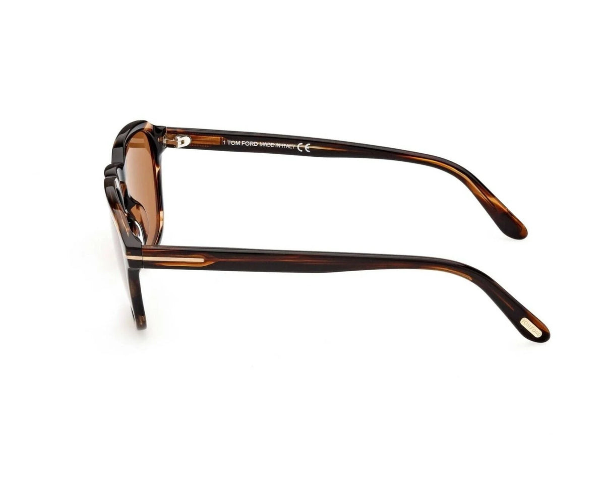 Havana Brown Round Sunglasses V2670