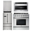 36 Propane Gas Range, Microwave, Refrigerator, Dishwasher V4878