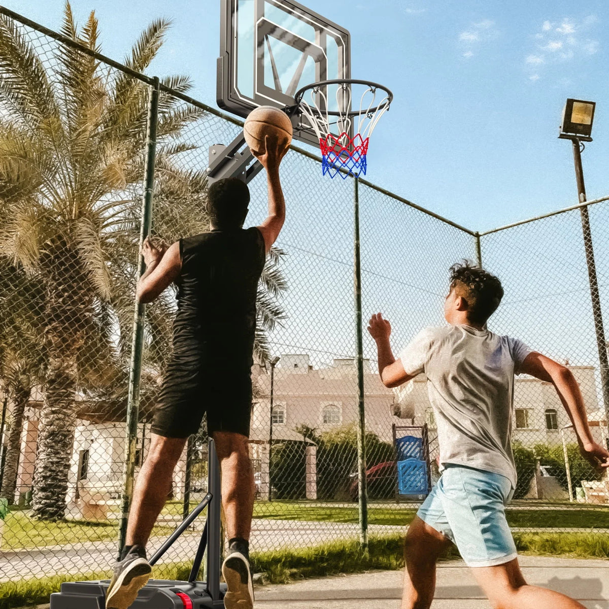 Portable Basketball Hoop & Goal System 5.5 - 9.5 ft. Adjustable X61484