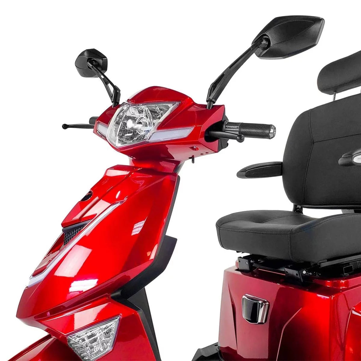 3 Wheel Mobility Scooter 300 lb. Weight Capacity Red Y623