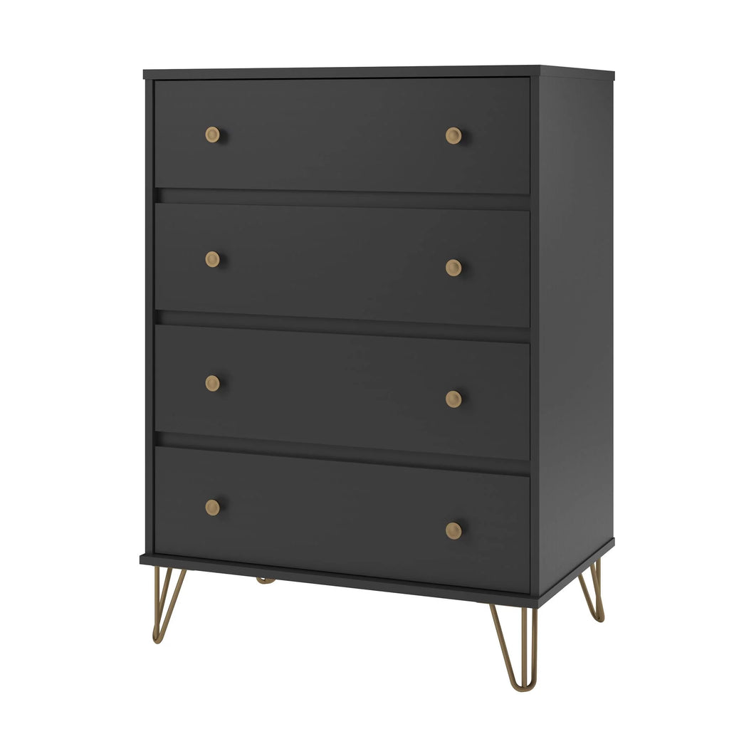 Black 4 Drawer Dresser U329601