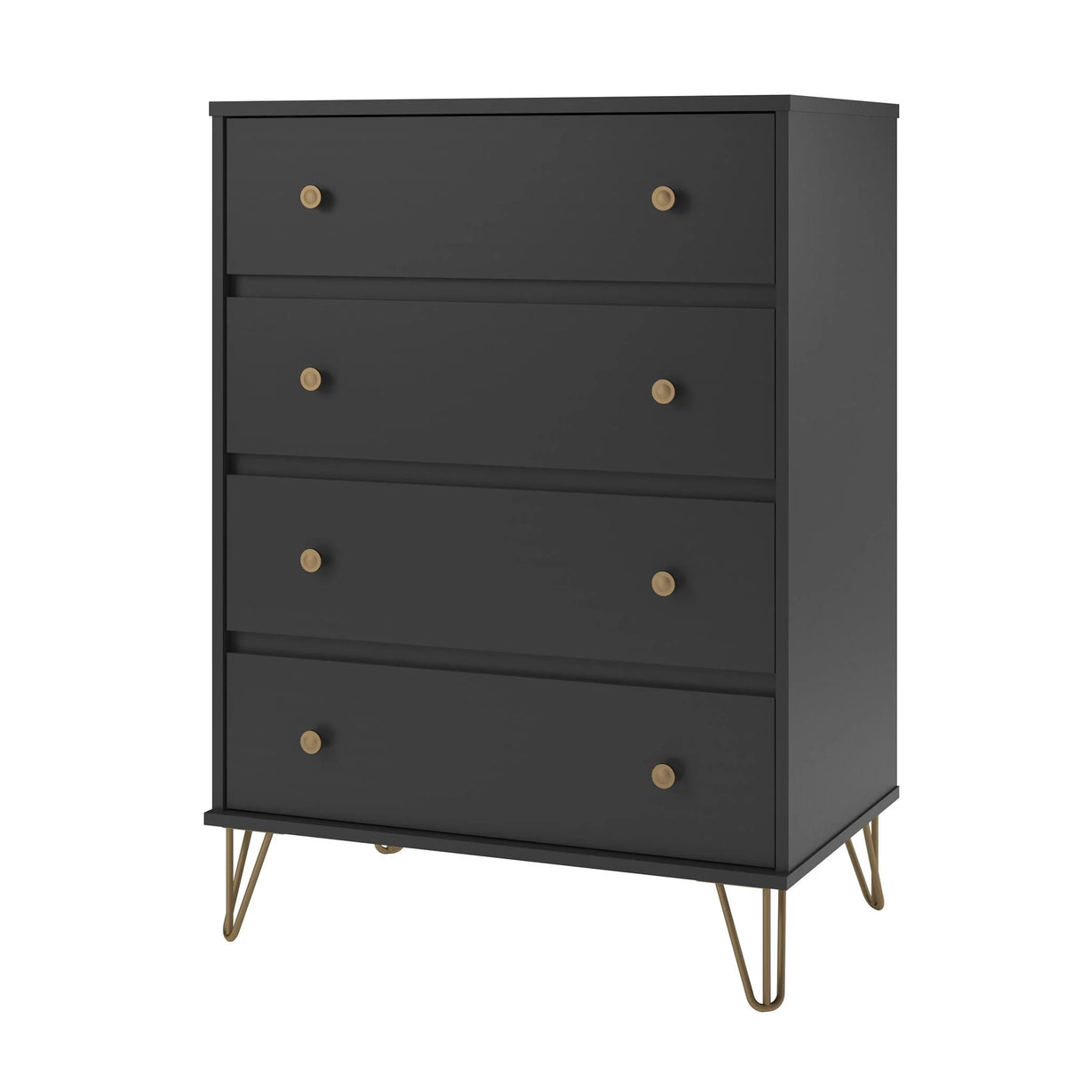 Black 4 Drawer Dresser U329601