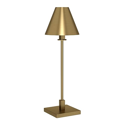 28" Tall Table Lamp with Metal Shade in Black G76756
