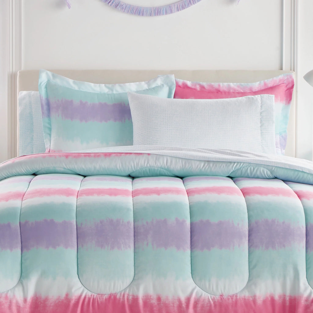Twin 5 Piece Polyester Microfiber Comforter Set K980
