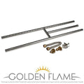 Natural Gas Fire Pit and Fireplace H-Burner 304 Series SS K489107