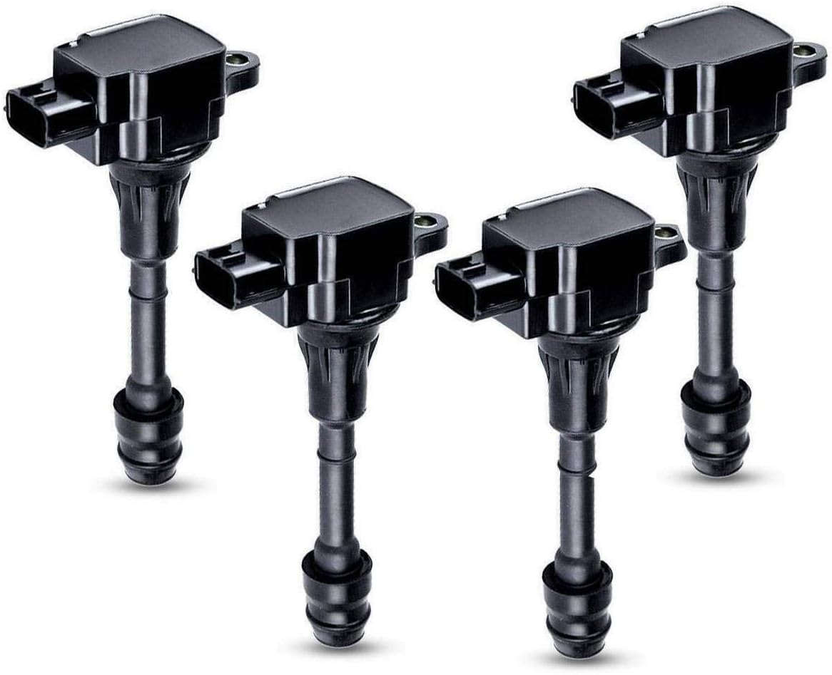 Set of 4 Ignition Coils for Nissan Altima Sentra X-Trail I4 2.5L O414