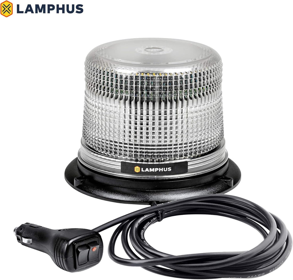 5" 12W White LED Strobe Warning Beacon Light, Pack of 2 U866558