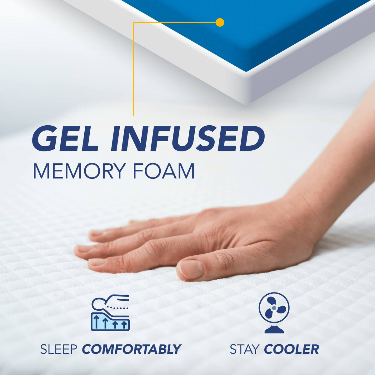 Cal King 12-Inch Gel Memory Foam Mattress O6935