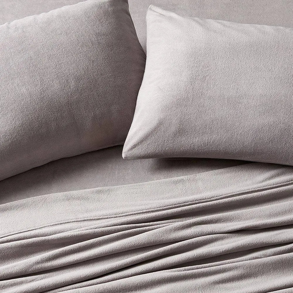 Twin XL Cream White Microfleece Sheet Set C937987
