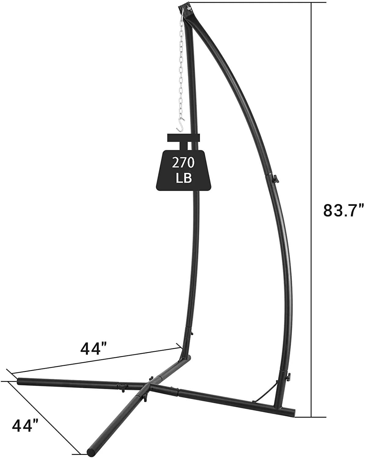 Heavy Duty X-Base Steel Hammock Chair Stand P1122