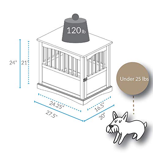Wooden Medium Pet Crate End Table S720932