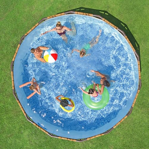 Round Swimming Pool Set 14' x 42" Above Ground Filter Pump Ladder Cover D33580