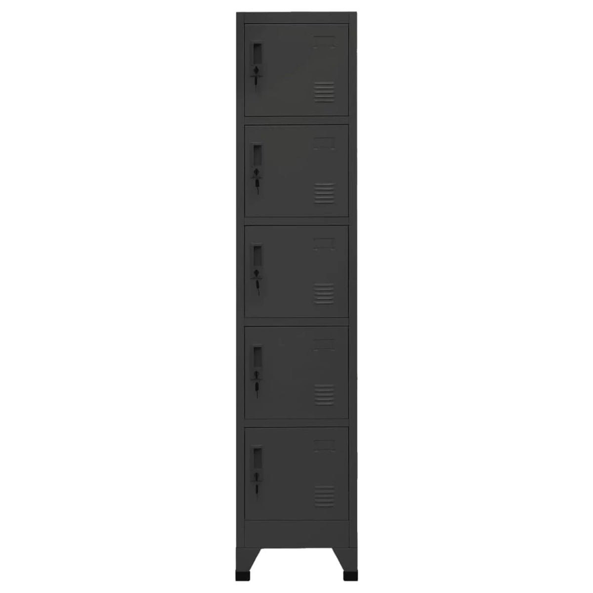 5 Lockable Doors Steel Locker Cabinet Y46749