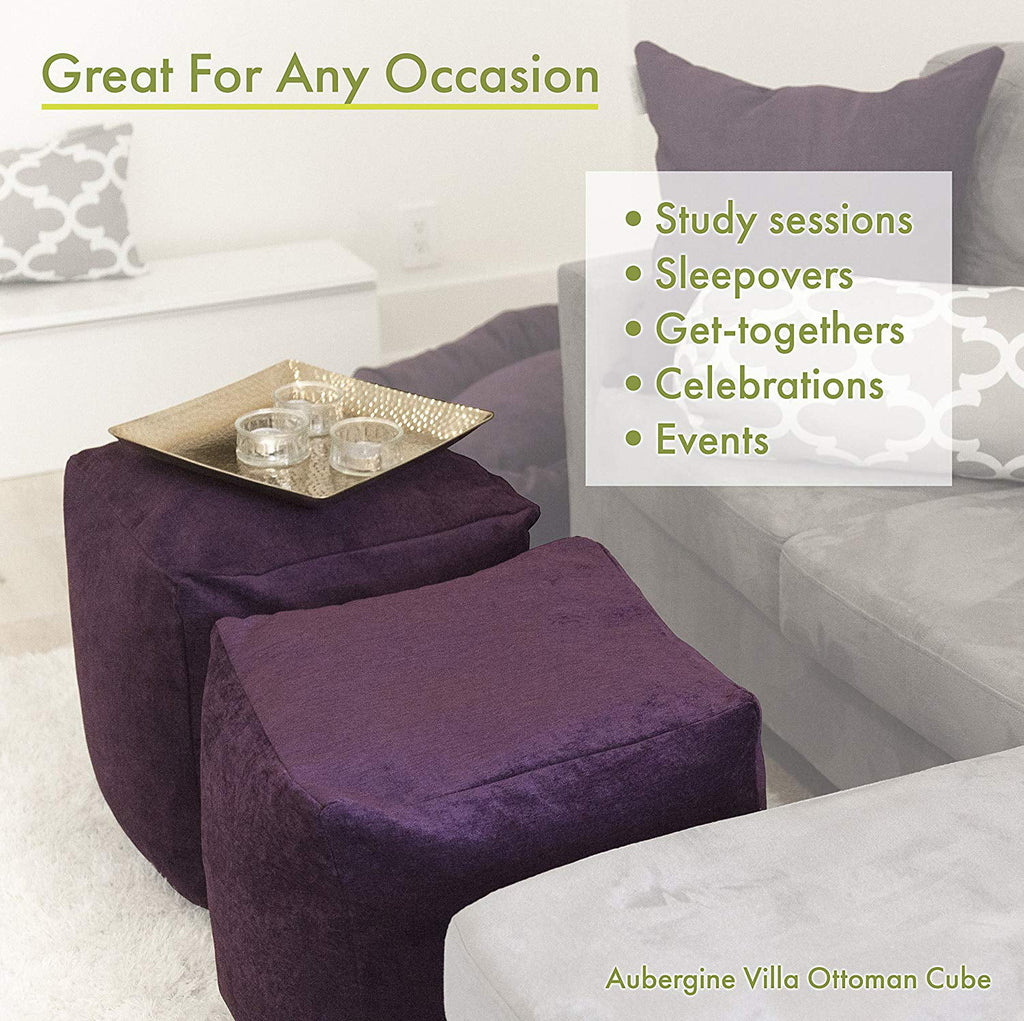 Ikat Dot Indoor/Outdoor Ottoman Pouf Cube X458