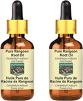 Pure Rangoon Root Oil with Glass Dropper Cold Pressed 100ml X 2 I710208