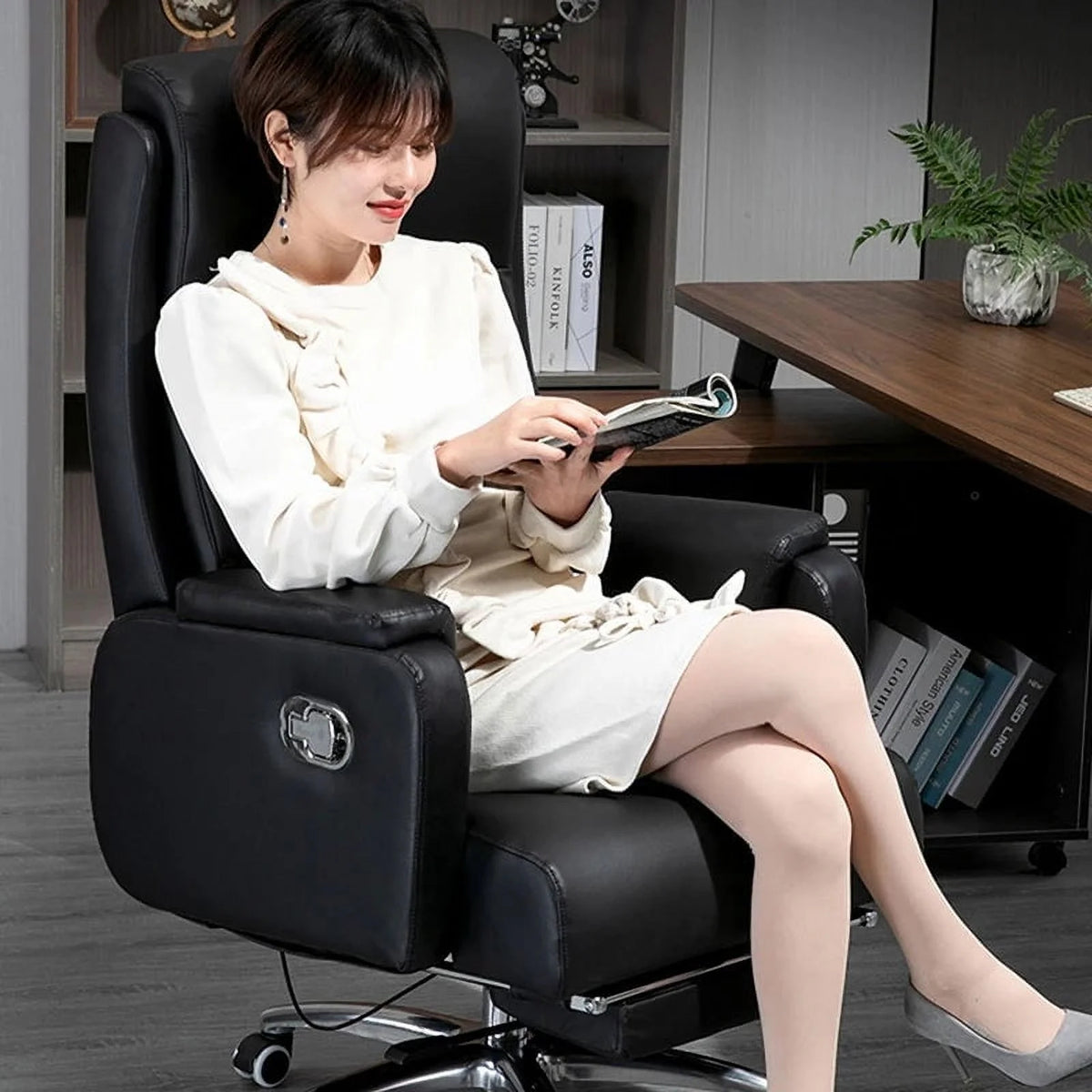 Swivel Leather Executive Office Chairs L4230