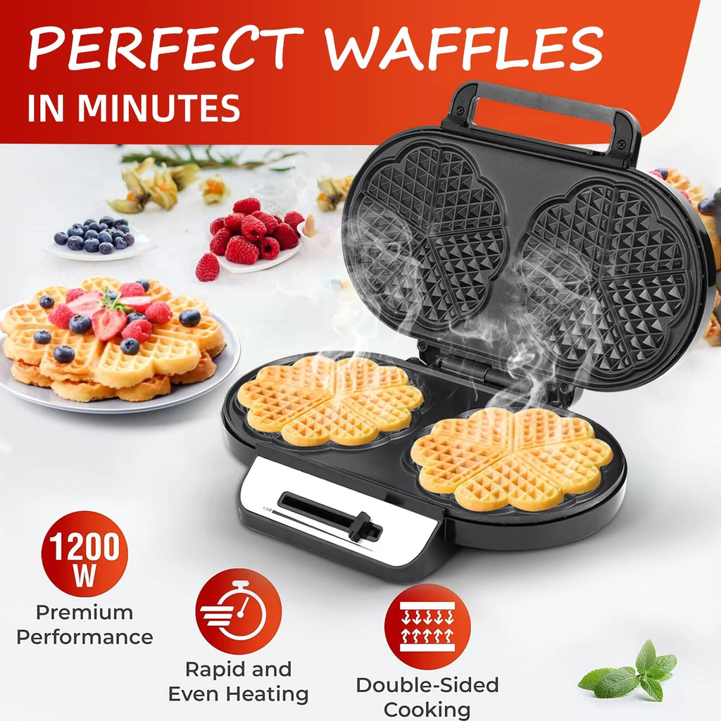 1200W Double Non-Stick Waffle Maker A33613