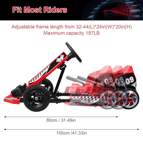 36V Electric Go Kart 350W Drift Kart 16 MPH K550312