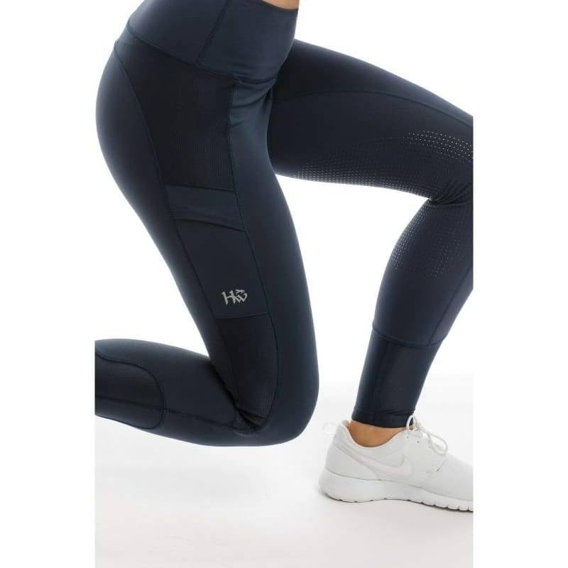 Green/Navy Tie Dye Riding Tights Z425023