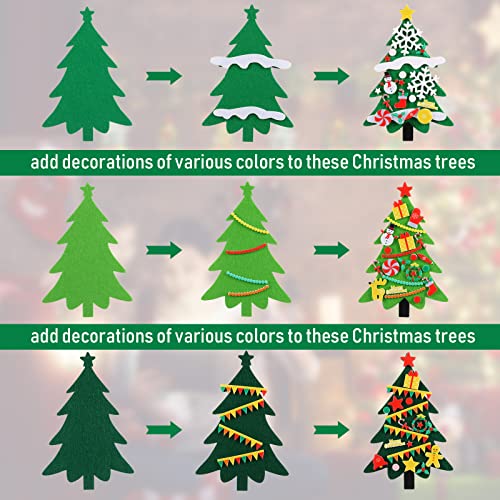 Felt Christmas Tree and Ornaments Craft Decorations (36) K454