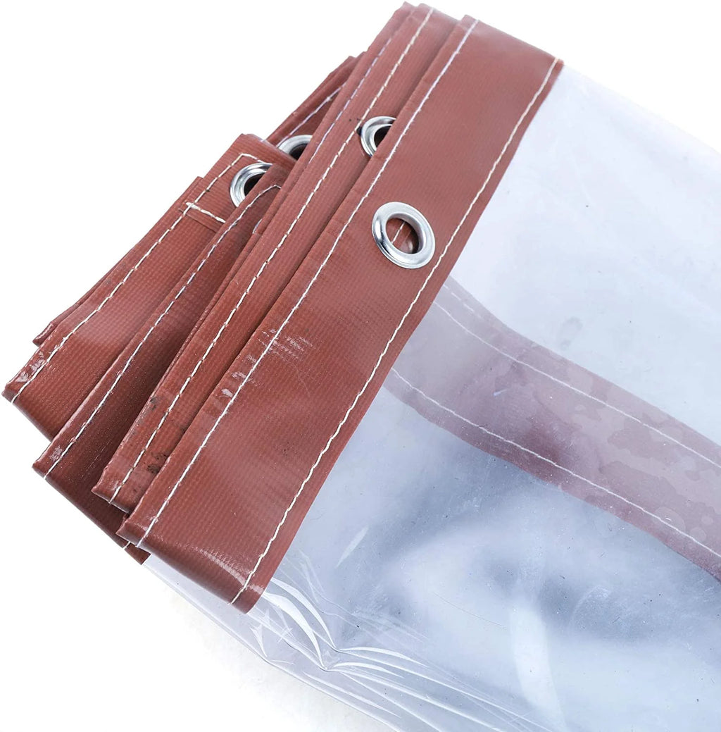 Brown Waterproof PVC Tarpaulin Canopy 8'*8' X115