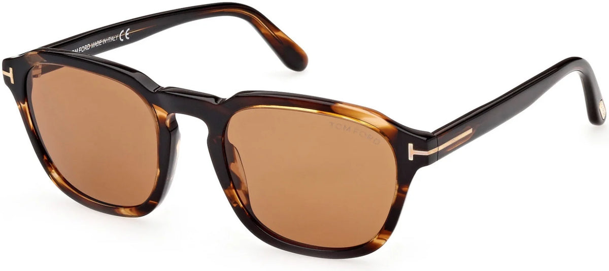 Havana Brown Round Sunglasses V2670