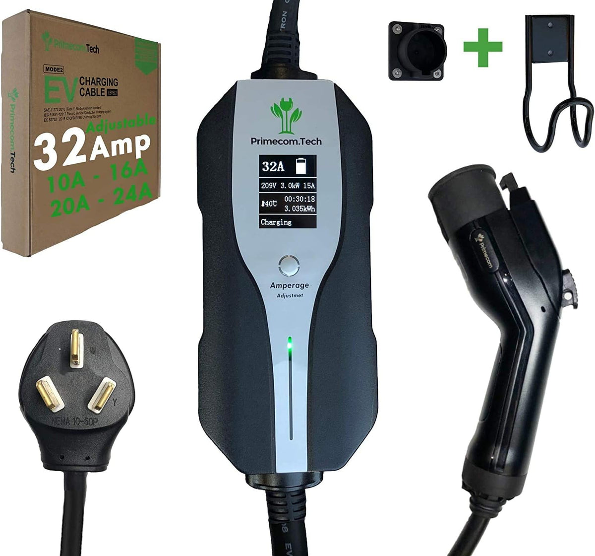 Level 2 Electric Vehicle Charger with 30 Ft Cable B385984