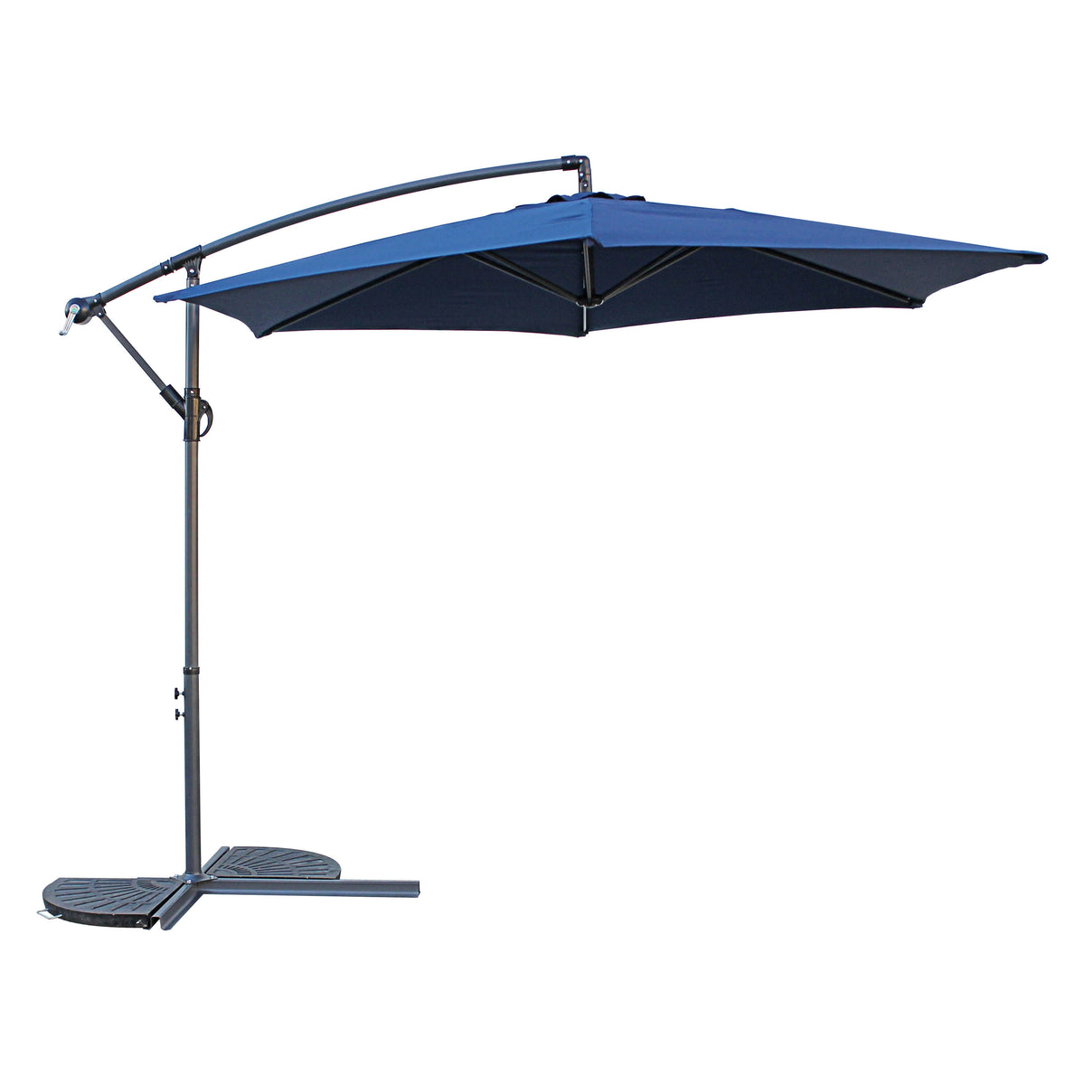 Navy 10 Foot Cantilever Crank Umbrella S6198