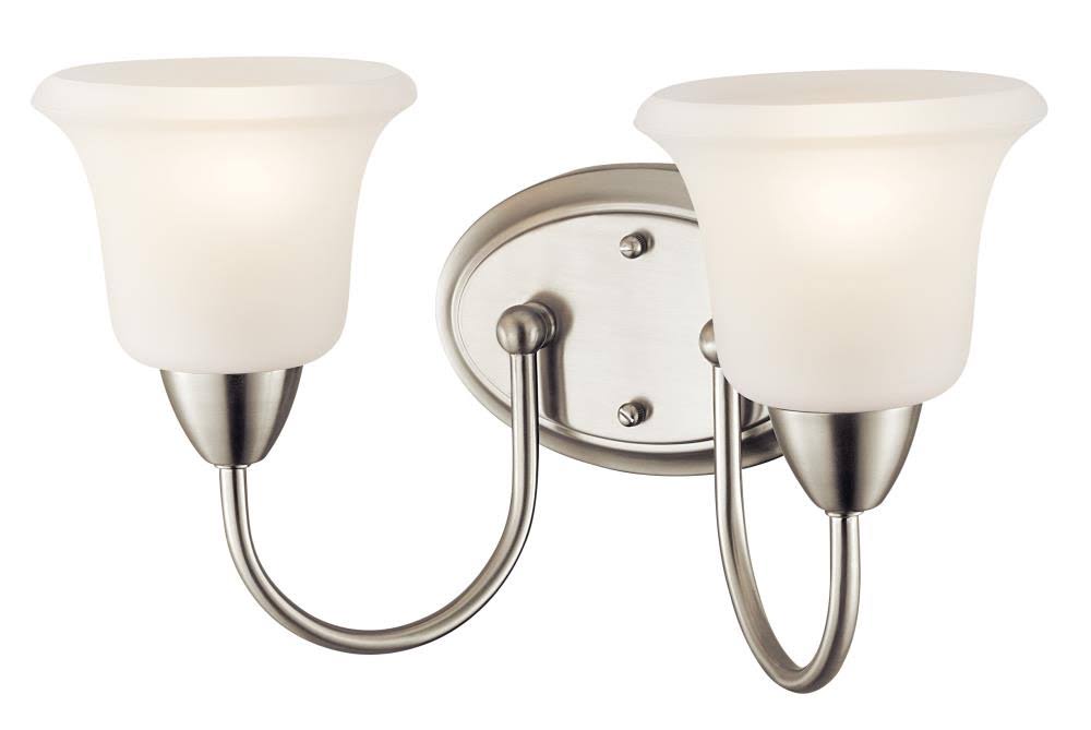 Brushed Nickel 2-Light Bath I172257