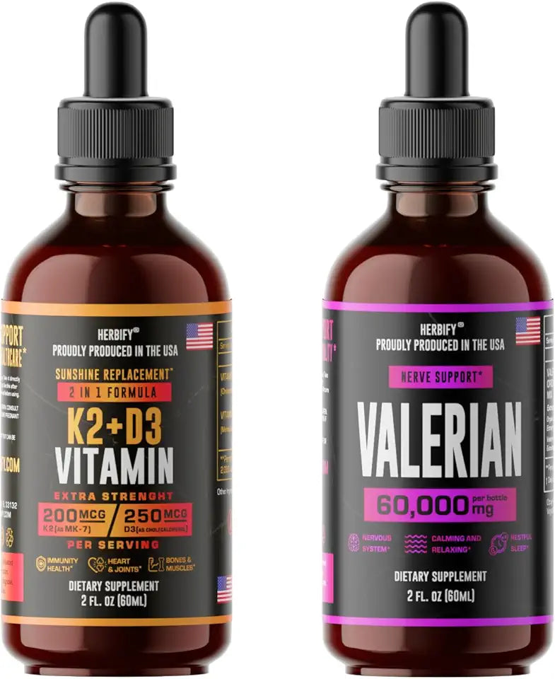 K2 and D3 Drops & Valerian Root Tincture O42072