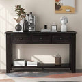 Espresso Console Table with 3 Drawers and 1 Shelf O85651