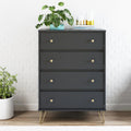 Black 4 Drawer Dresser U329601